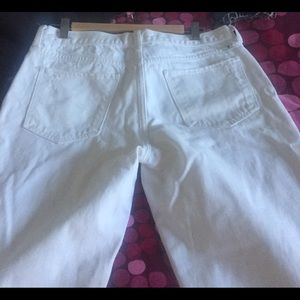 Lucky brand sienna slim boyfriend white jeans